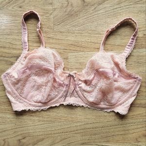Heidi Klum Intimates Lace Bra Pink Size 16E